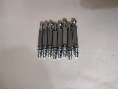 New GENUINE IKEA CAM-LOCK SCREWS DOWELS FASTENERS #114613 4 Pieces