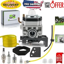Complete Carburetor Repair Kit for Husqvarna 224L & 324RX - Spark Plug Included
