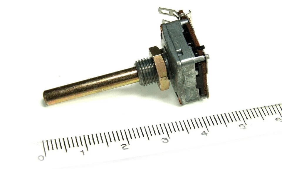 10K Ohm Potentiometer PREH Ø 4mm LOG (1 Stück) - Bild 2 von 2