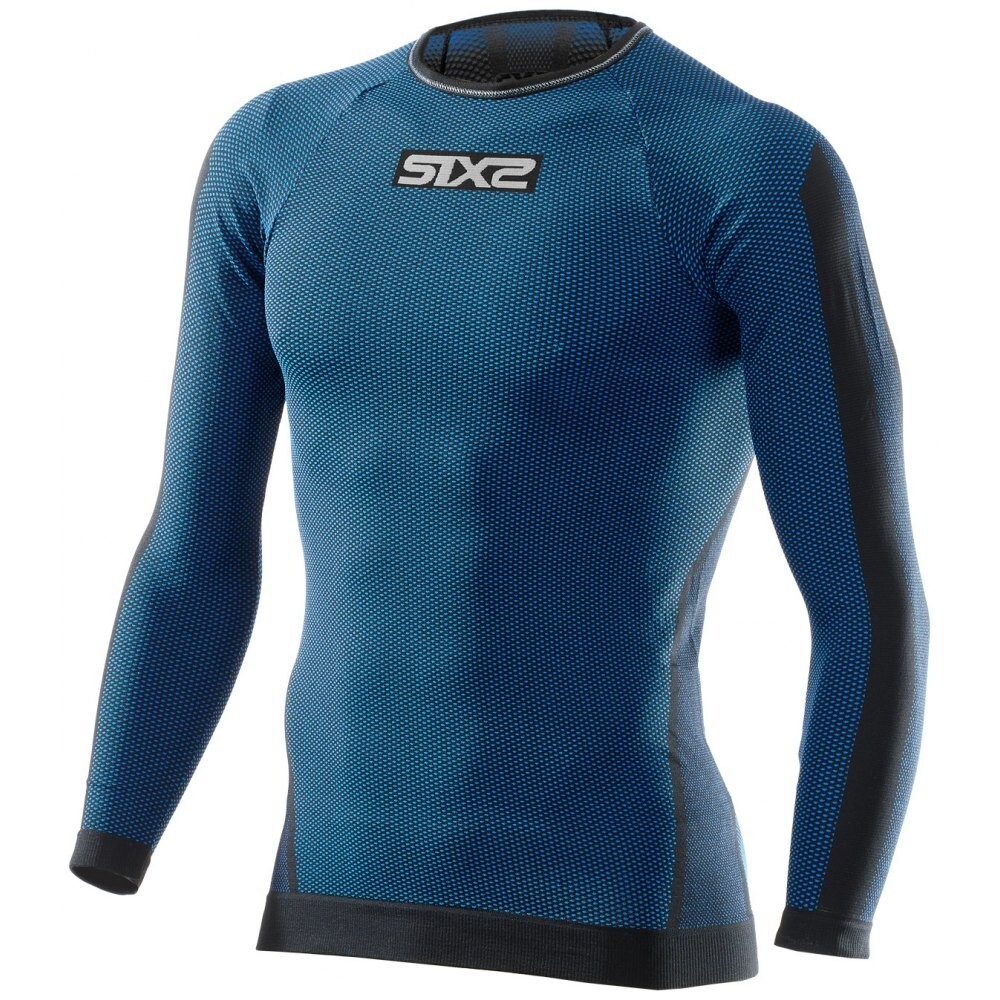 MAGLIA GIROCOLLO MANICHE LUNGHE TECNICA TERMICA SIX2 TS2 DARK BLU TG M/L