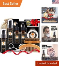 Beard Kit Gifts for Men Beard Grooming/Care-Soften,Soothe Mustache