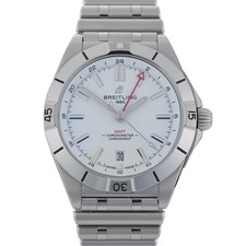 Breitling Chronomat A32398 White Dial Stainless Steel 40mm Automatic Watch + B&P 3