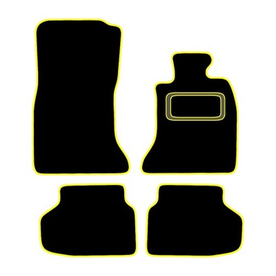 CAR MATS FOR BMW 7 SERIES F01 SWB 2009 TO 2011 ALL WEATHER TAILORED BLACK CARPET