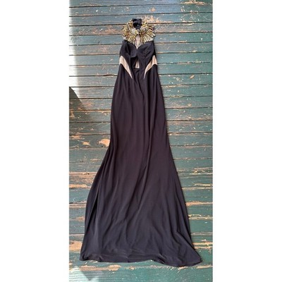 camille la vie beaded dress Black Halter Gown Neckline Cutout Formal Size 6 Amazon.com: Little Girls Summer impact-women's empowerment glowing finish Dress (1 Pc.):S