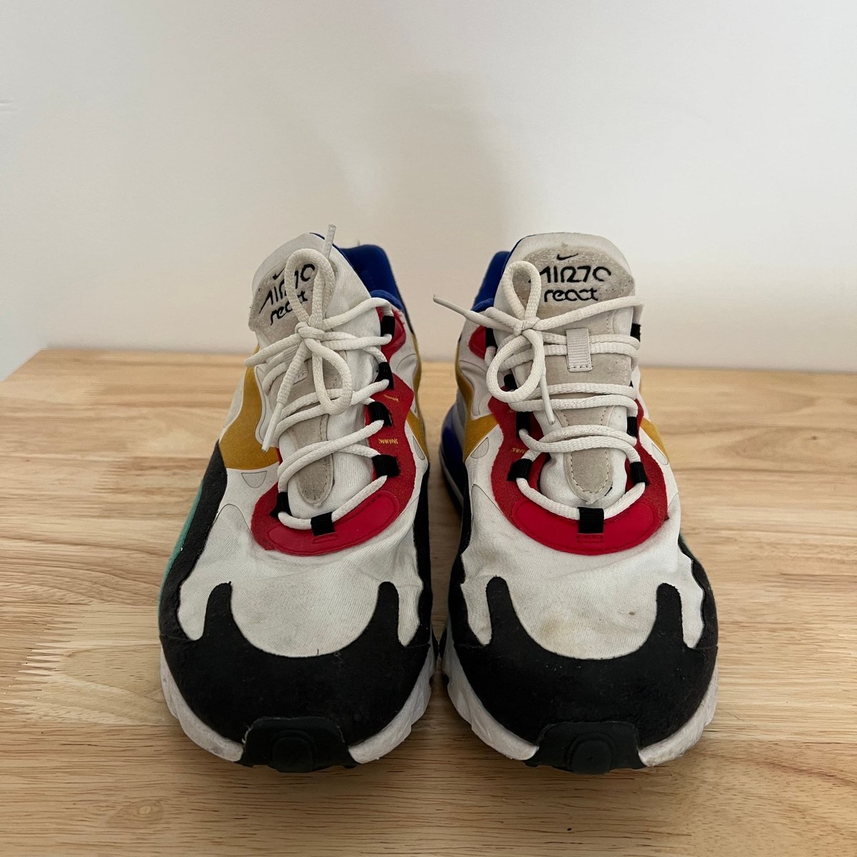Nike Air Max 270 React Bauhaus Multicolor Men\'s Sz 7.5 Athletic Shoes AO4971-002 Nike Air Max 270 React Bauhaus Men main image 4