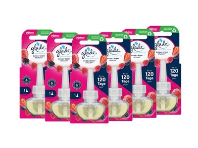Glade Electric Scented Oil Nachfüller, Bubbly Berry Splash, 20 ml 6er Pack