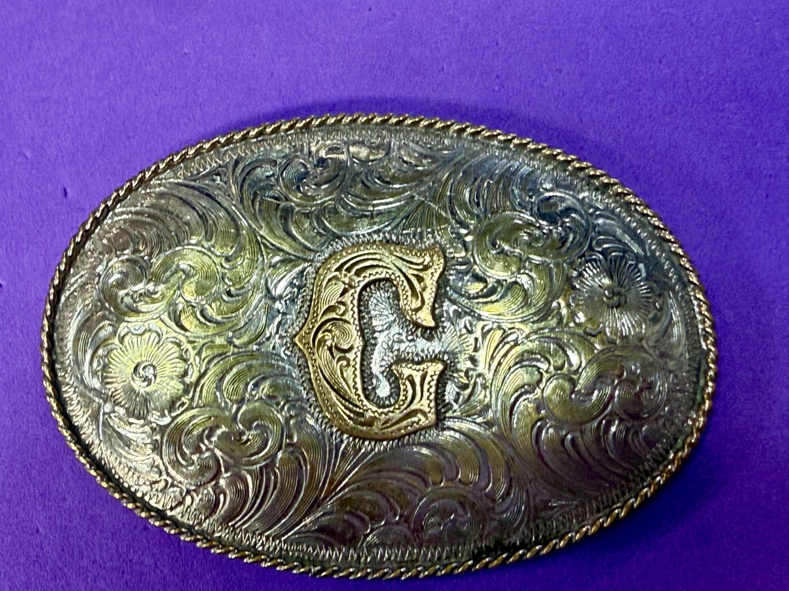 Initial Letter G Monogram Artisan Made? Two Tone … - image 16