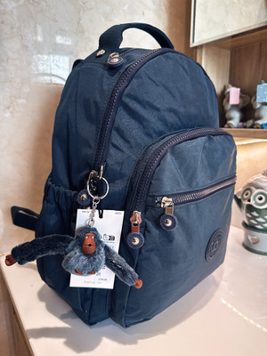 NWT Kipling Seoul Small Tablet Backpack NAVY School bag 37cm heigh