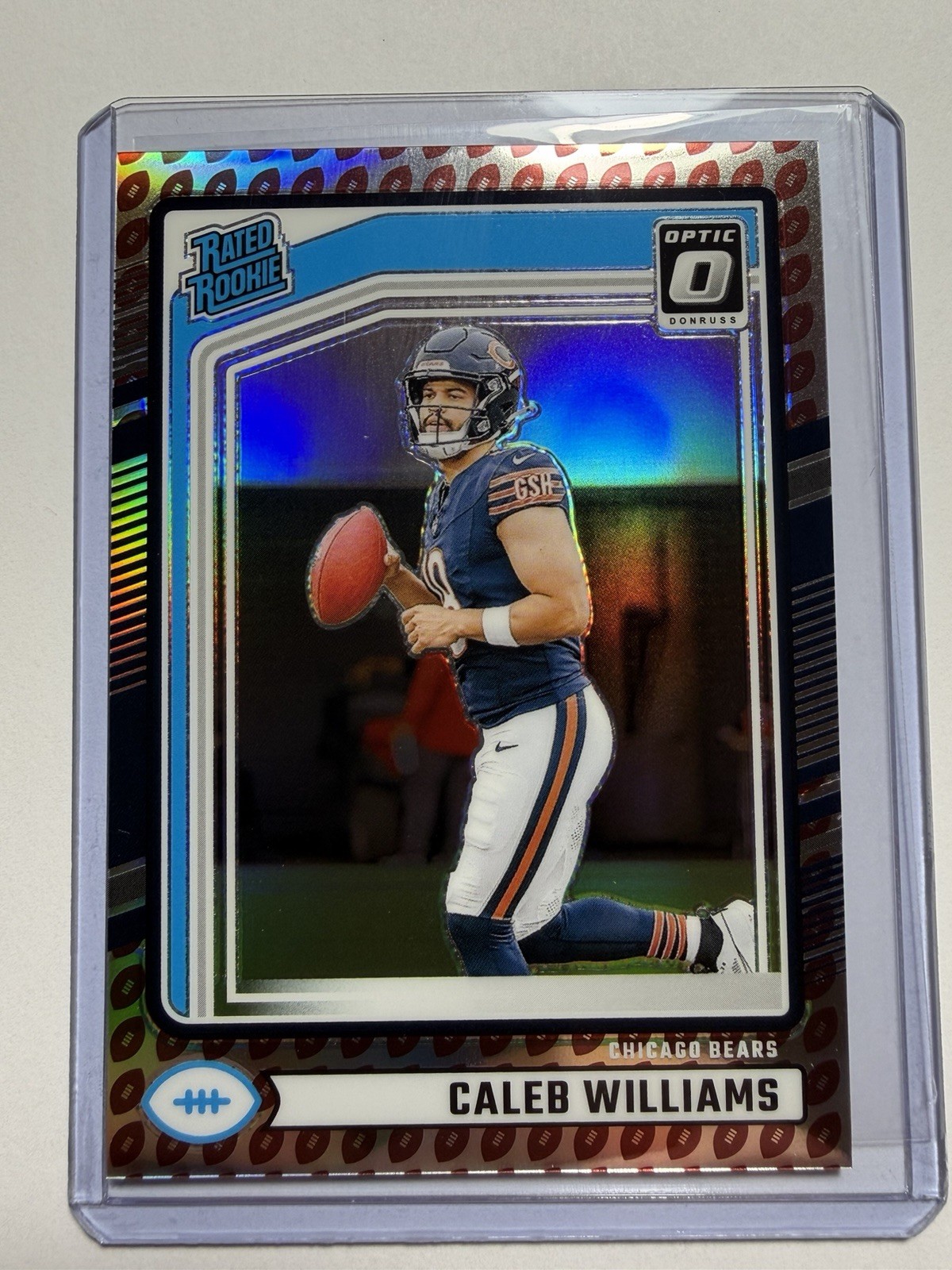 2024 Donruss Optic Preview Caleb Williams Football Emoji Rookie #327 RC Bears