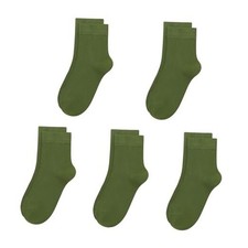 Kids Viscose Bamboo School Socks Soft flate Seam Color Anti Odor Thin