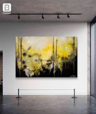 Extra GROSSES Original Abstraktes Gemälde auf Leinwand Signiert Echtheitszertifikat - Lazy Mornings