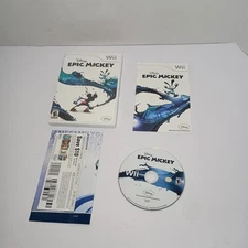 Disney Epic Mickey Nintendo Wii CIB Complete In Box w/Manual Tested Video Game