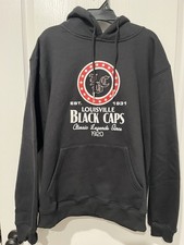 Louisville Black Caps Hoodie Negro League Baseball Size M Headgear Classics NWT