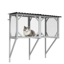 Cat Catio,Cat Window Perch for Indoor Cats -for Sunbathing,Napping & Overlooking
