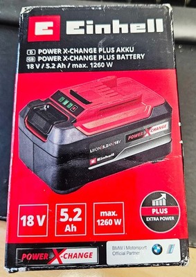 Einhell Power X-Change Plus Akku - 18V - 5.2AH - max. 1260W   (AT 12)