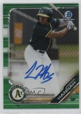2019 Bowman Chrome Prospects Green Refractor 16/99 Jameson Hannah Auto 2a9