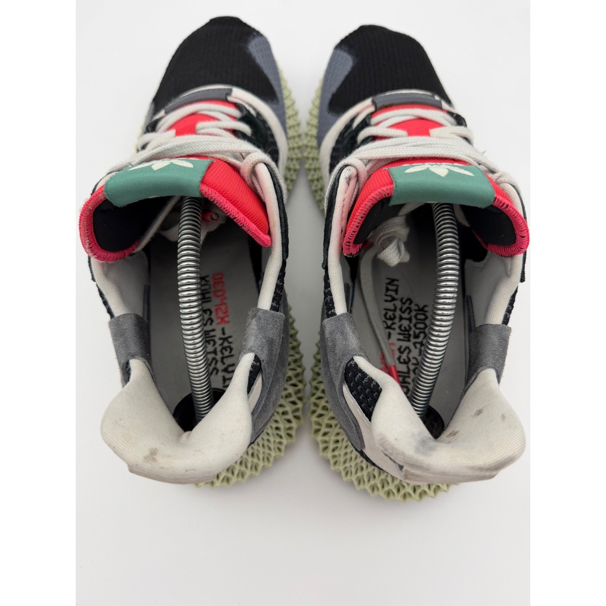 Adidas ZX 4000 4D Carbon Semi Solar Yellow Mens Shoes BD7931 Size