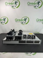Cisco Catalyst C9300-24T-A 24-Port Switch w/ C9300-NM-8X 2x PWR-C1-350WAC-P