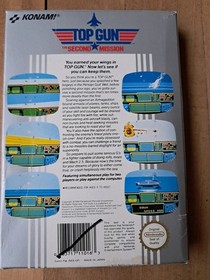 Top Gun: The Second Mission Nintendo Nes game, 1990 complete box, manual working