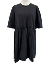 A New Day Women's Black Short Sleeve Knee Length Dress Size XL