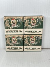 LOT 4 Dr Squatch Christmas Limited Edition Snowy Pine Tar Natural Soap 5oz Bar