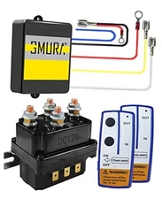 Wireless Winch Remote Control Kit, 12V 250A Winch Solenoid Relay Contactor & 2 