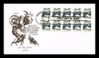 US COVER ROCKY MOUNTAIN BIGHORN SHEEP BOOKLET PANE FDC ARTMASTER
