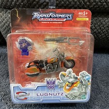 NEW TRANSFORMERS UNIVERSE ROBOTS IN DISGUISE LUGNUTZ MOTORCYCLE W  KEY 2007  E59