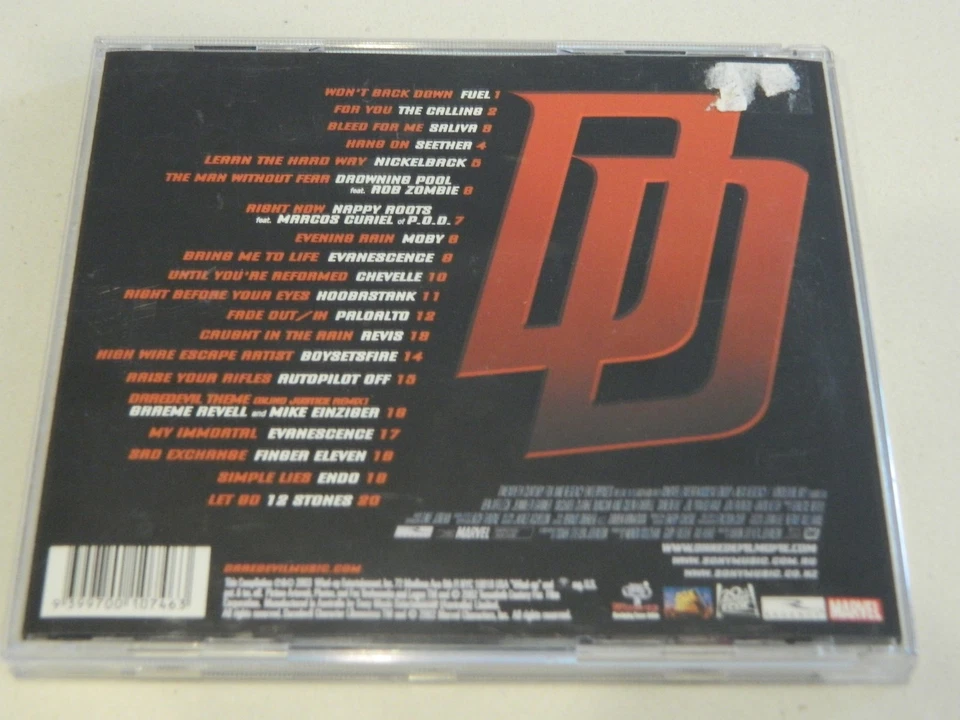 Soundtrack: Daredevil: The Album CD [With: Evanescence, Fuel, Drowning Pool] - Image 3 of 3