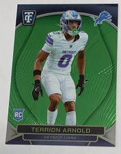 2024 Panini Totally Certified Terrion Arnold 167 Mirror Neon Green /99 RC Rookie