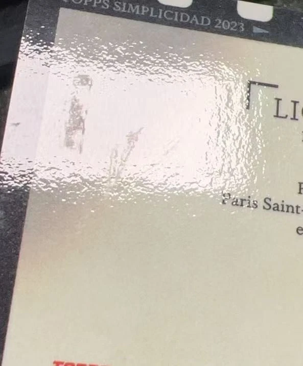 2023 Topps Ondemand UEFA Lionel Messi Paris Saint Germain Auto /5 - Image 3 of 3