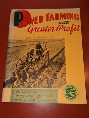 #ad #ad John Deere Power Farming With Greater Profit Book 1837 1937 Centennial Reprint $14.90