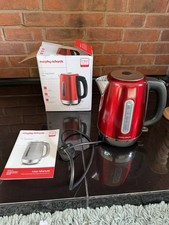 Morphy Richards Equip Jug Kettle 1.7L  3KW Rapid Boil Red water gauge 102785