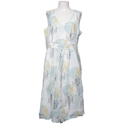 White Stuff, Kleid, Größe: 46, Weiß/Türkis/Mehrfarbig, Baumwolle, Print #nD9