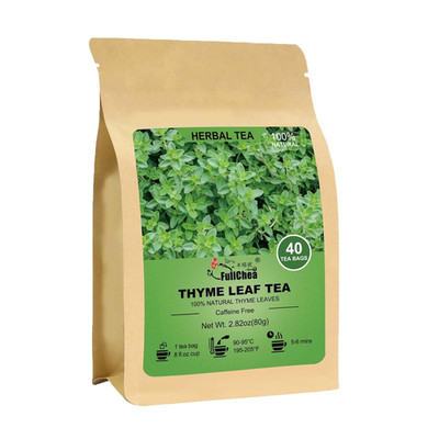 - Thyme Tea Bags, 40 Teabags - Premium Thyme Leaves - Non-Gmo - Caffeine-Free, P