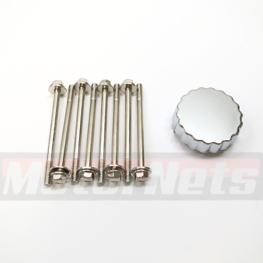 Chevy GMC Truck Chrome 87-95 5.0 5.7L V8 Engine Dress Up Kit Dual Wing Nut SBC