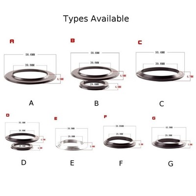 Tapered Gabel Steuerrohr Reduzierring Reduzierstück Steuersatz Adapter für Fah