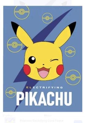 POKEMON PIKACHU  Kinder Kuscheldecke 150x200cm Polar Fleece