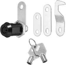 1/8 Zoll Schwarze Schrank Schl&ouml;sser mit Silbernen Schl&uuml;sseln, 1 Packung Zinklegi