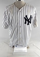 2018 New York Yankees Diego Castillo #83 Game Used White Jersey ST Opening Day 8