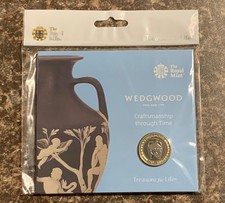 2019 Wedgwod �2 Coin Brilliant Uncirculated BUNC UK BU UNC 2 TWO Pound 19 3