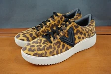 Vionic Kearny Lace II Shoes Womens 9.5 Brown Leopard Print  Platform Sneakers