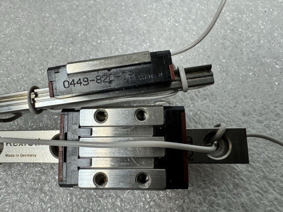 Star Linear Guide Rod Pair Rexroth/Star Linear Slide Bearing 7.35CM long Rail Guide 1 Block ...