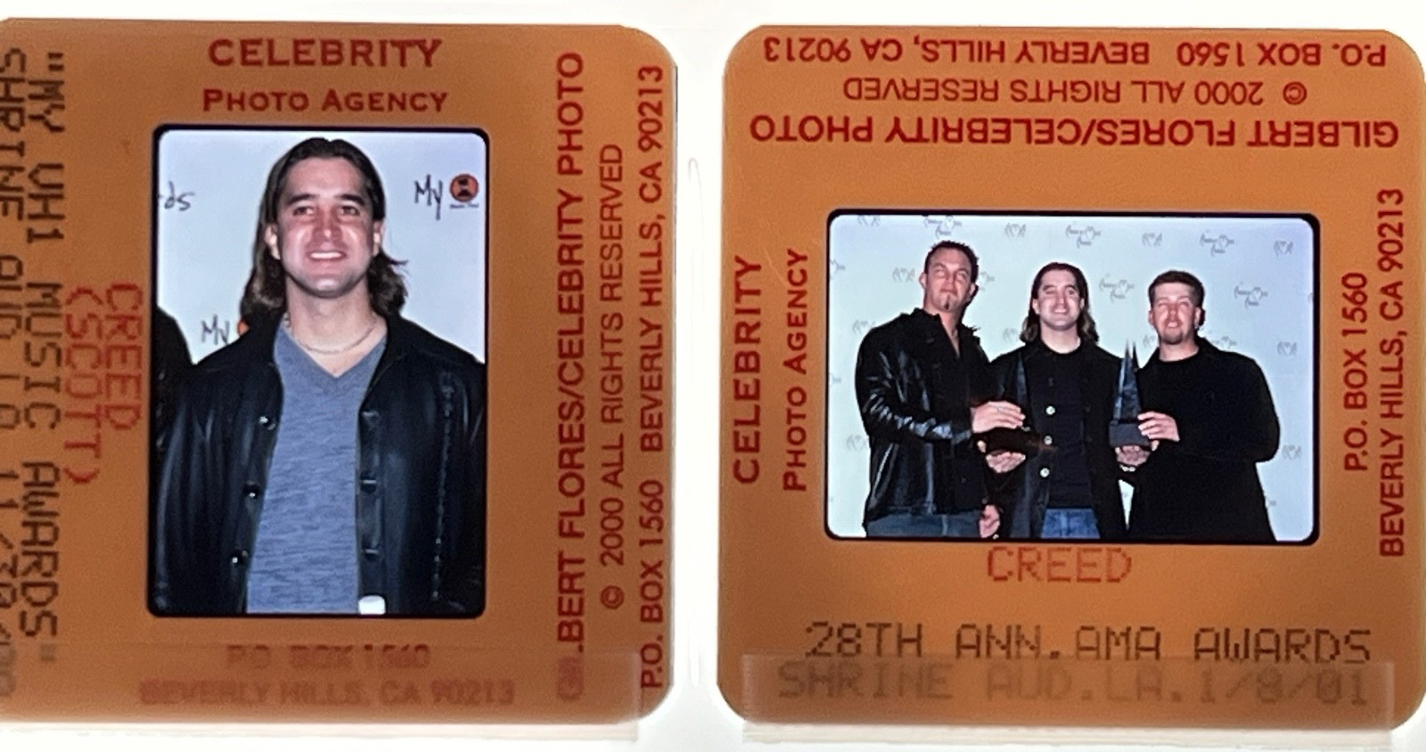 CREED "SCOTT STAPP" VINTAGE ORIGINAL PHOTOS 35MM SLIDE TRANSPARENCIES #374