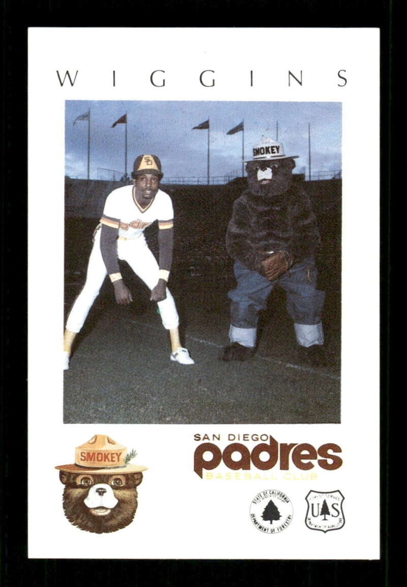 1984 Smokey Bear San Diego Padres Alan Wiggins Nm or bet, fun card bxcp73