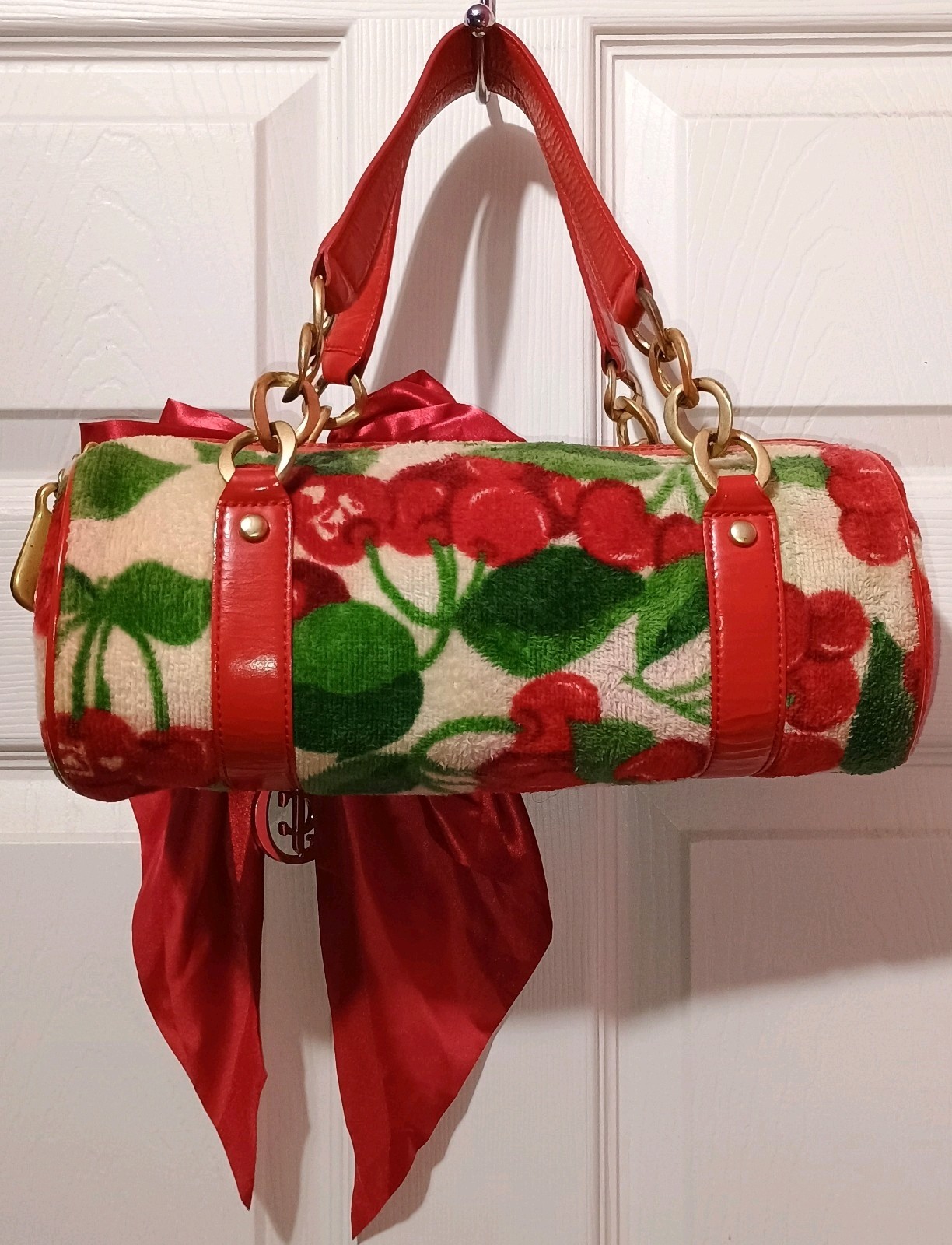 Coveted Y2K Juicy Couture Cherry Red Velour Barre… - image 3