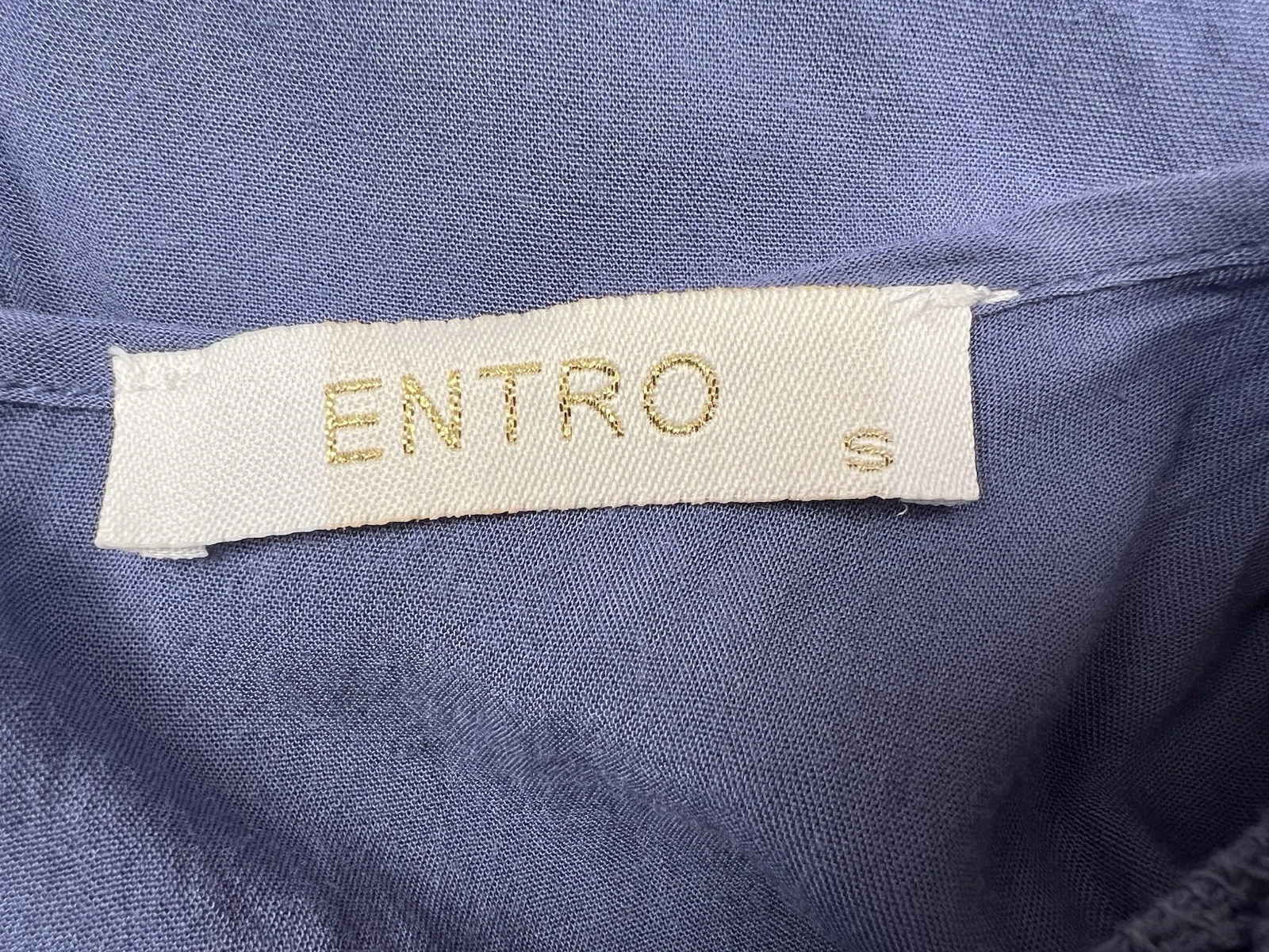 VETEMENTS Mini Abito Entro Blu Uncinetto Taglia S Boho Cottagecore Femminile Romantico Chic