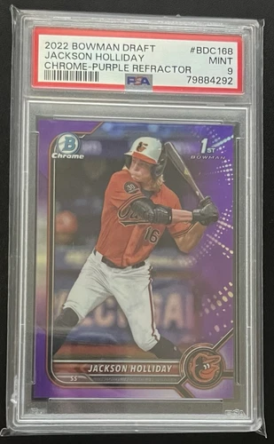 2022 Bowman Draft 1st Chrome Jackson Holliday Purple Refractor /250 #BDC-168