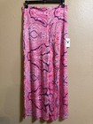 NWT WHITE MARK WIDE LEG PALAZZO PANTS SZ XL PINK PRINT STRETCH PULL ON — photo 4