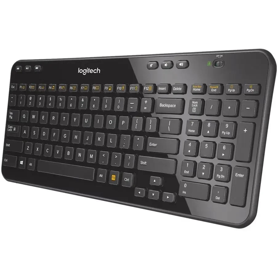 Logitech - K360 Full-size Wireless Scissor Compact Keyboard 